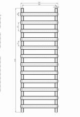 Рушникосушарка дизайнерська ARTTIDESIGN Menton 12/1500 сірий матовий Фото - 1
